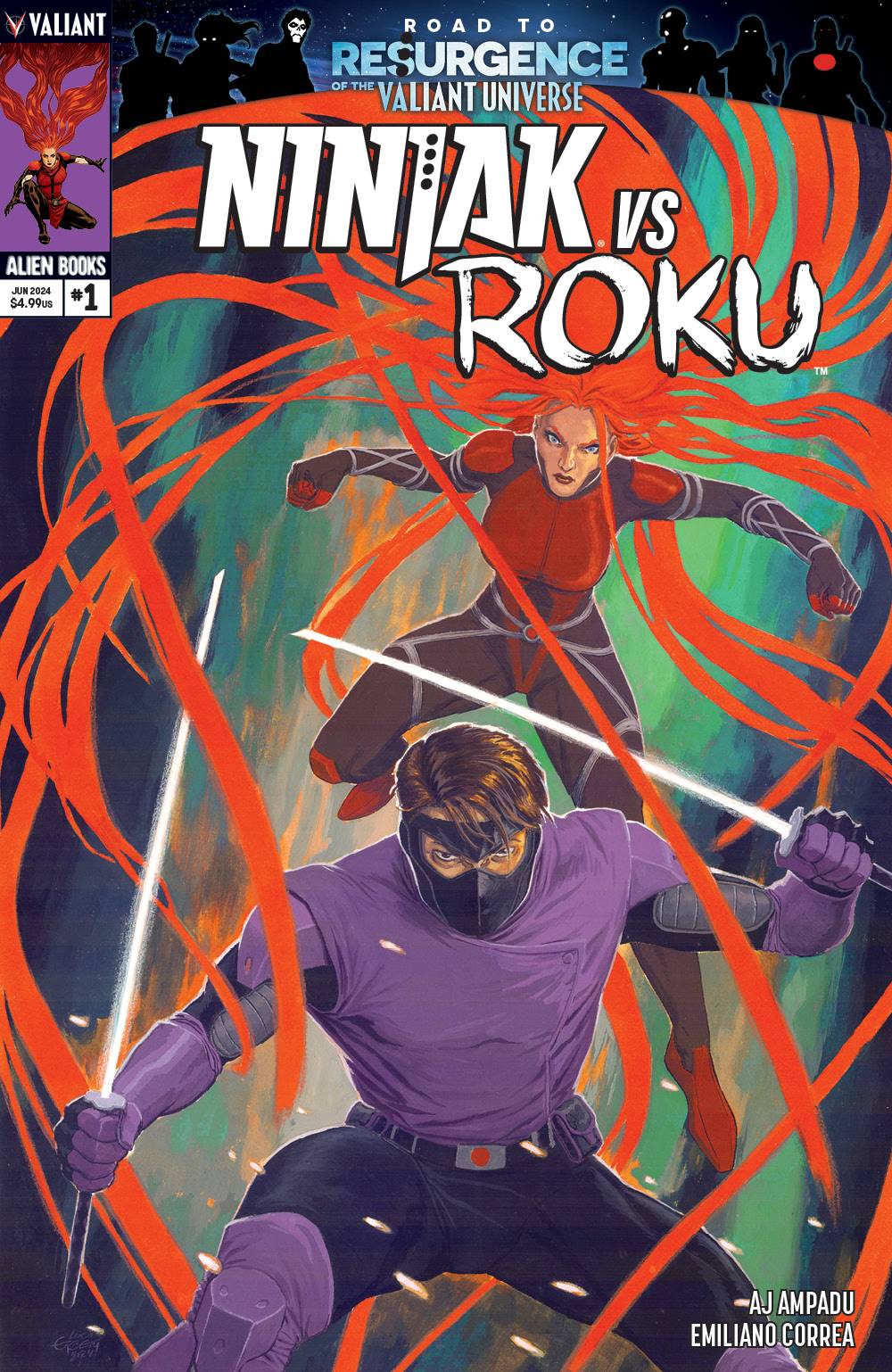 NINJAK VS. ROKU #1 (SIGNED BY AJ AMPADU)